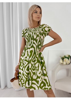 sukienka tigrana zielona xl/xxl ze sklepu UBRA w kategorii Sukienki - zdjęcie 184198718