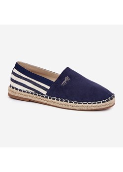 Boto Męskie Espadryle Z Eko Zamszu Granatowe Nessar niebieskie ze sklepu ButyModne.pl w kategorii Trampki męskie - zdjęcie 184199257