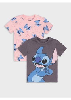 Sinsay - Koszulki 2 pack Stitch - szary ze sklepu Sinsay w kategorii Bluzki dziewczęce - zdjęcie 184200919