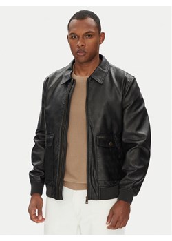 Guess Kurtka z imitacji skóry M5YL01 WGUC0 Czarny Regular Fit ze sklepu MODIVO w kategorii Kurtki męskie - zdjęcie 184200986
