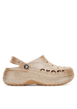 Crocs Klapki BAYA PLATFORM CLOG 208459-212 Złoty ze sklepu MODIVO w kategorii Klapki damskie - zdjęcie 184201575