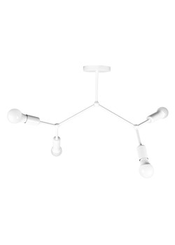 Geometryczna lampa sufitowa z 4 punktami światła LED GALAXY w klasycznej bieli ze sklepu Lysne w kategorii Lampy sufitowe - zdjęcie 184201978