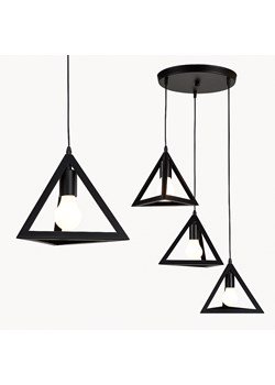 Czarna 3-punktowa lampa wisząca do kuchni LED ENKELI ze sklepu Lysne w kategorii Lampy wiszące - zdjęcie 184201985