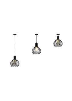 Metalowa lampa wisząca z regulacją długości FLOKI z drucianym kloszem ze sklepu Lysne w kategorii Lampy wiszące - zdjęcie 184202025