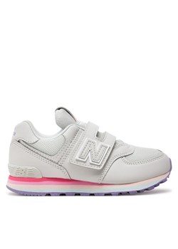 Sneakersy New Balance PV574KII Szary ze sklepu eobuwie.pl w kategorii Buty sportowe dziecięce - zdjęcie 184203647