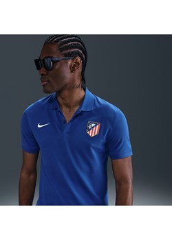 Męska koszulka piłkarska polo Nike Dri-FIT Atlético Madryt The Nike Polo - Niebieski ze sklepu Nike poland w kategorii T-shirty męskie - zdjęcie 184204015
