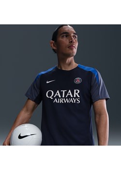 Męska koszulka piłkarska z krótkim rękawem Nike Dri-FIT Paris Saint-Germain Strike - Niebieski ze sklepu Nike poland w kategorii T-shirty męskie - zdjęcie 184204019