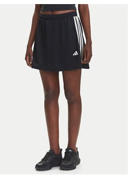adidas Spódnica dresowa Stadium 3-Stripes Tennis Inspired Jacquard JL7171 Czarny Regular Fit ze sklepu MODIVO w kategorii Spódnice - zdjęcie 184206746