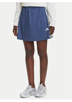 adidas Spódnica dresowa Stadium 3-Stripes Tennis Inspired Jacquard JV5632 Niebieski Regular Fit ze sklepu MODIVO w kategorii Spódnice - zdjęcie 184206769