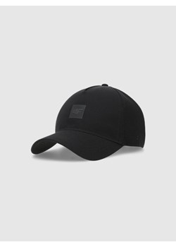 Czapka z daszkiem uniseks 4F 4FWSS25ACABU372 - czarna ze sklepu Sportstylestory.com w kategorii Czapki z daszkiem damskie - zdjęcie 184208059
