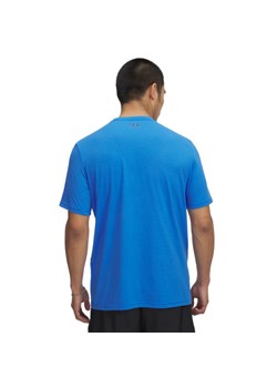 Męski t-shirt z nadrukiem Under Armour UA College Crest Logo - niebieski ze sklepu Sportstylestory.com w kategorii T-shirty męskie - zdjęcie 184208128