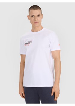 Męski t-shirt z nadrukiem 4F 4FRSS25TTSHM2996 - biały - id: 291787 - marki 4F - 184208286 Męski t-shirt z nadrukiem 4F 4FRSS25TTSHM2996 - biały ze sklepu Sportstylestory.com w kategorii T-shirty męskie - zdjęcie 184208286