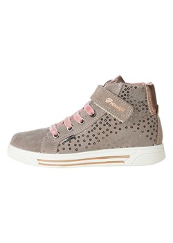 Primigi Skórzane sneakersy w kolorze szarobrązowym ze sklepu Limango Polska w kategorii Buty zimowe dziecięce - zdjęcie 184209195
