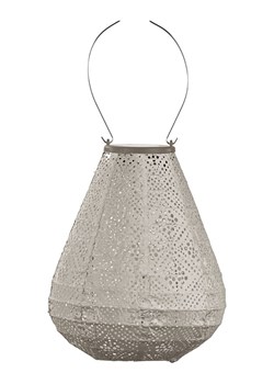 Lumiz Lampion solarny LED w kolorze szarobrązowym - wys. 22,5 x Ø 20 cm ze sklepu Limango Polska w kategorii Oświetlenie - zdjęcie 184209417