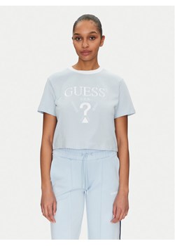 Guess T-Shirt V5GI18 I3Z14 Błękitny Boxy Fit ze sklepu MODIVO w kategorii Bluzki damskie - zdjęcie 184209817