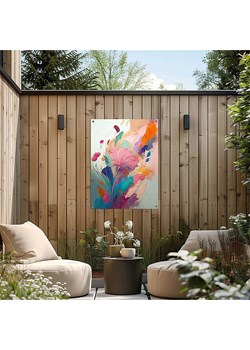 Orangewallz Druk artystyczny &quot;Colourful Painted Flowers I&quot; w ramce na zewnątrz ze sklepu Limango Polska w kategorii Obrazy - zdjęcie 184210479