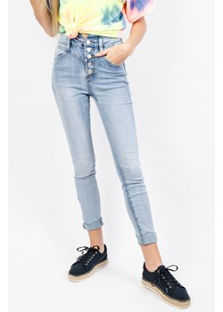 JASNE SPODNIE JEANSOWE Z GUZIKAMI- WYSOKI STAN ze sklepu olika.com.pl w kategorii Jeansy damskie - zdjęcie 184211055