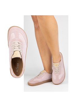 Buty barefoot damskie skórzane Olivier Eliza kwiaty różowe ze sklepu butyolivier w kategorii Półbuty damskie - zdjęcie 184211629