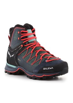 Buty trekkingowe Salewa Ws Mtn Trainer Lite Mid Gtx 61360-5585 niebieskie ze sklepu ButyModne.pl w kategorii Buty trekkingowe damskie - zdjęcie 184212206