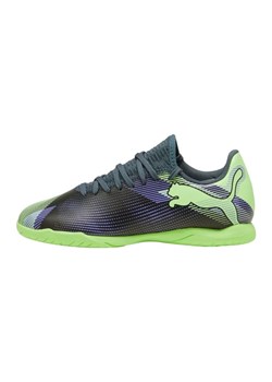 Buty piłkarskie Puma Future 7 Play It 107952 03 zielone ze sklepu ButyModne.pl w kategorii Buty sportowe dziecięce - zdjęcie 184212265