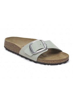 Klapki Birkenstock Madrid Big Buckle W 1024097 zielone ze sklepu ButyModne.pl w kategorii Klapki damskie - zdjęcie 184212308