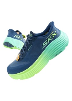 Buty do biegania Skechers Max Cushioning Slip-Ins W 129473/NVLM ze sklepu ButyModne.pl w kategorii Buty sportowe damskie - zdjęcie 184212315