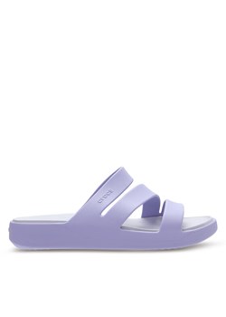 Klapki Crocs Getaway Strappy 209587 Fioletowy ze sklepu eobuwie.pl w kategorii Klapki damskie - zdjęcie 184214189