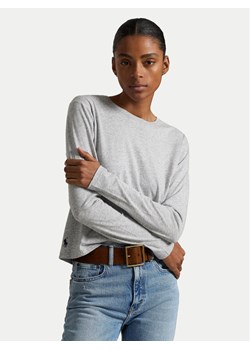 Polo Ralph Lauren Bluzka 211967103003 Szary Classic Fit ze sklepu MODIVO w kategorii Bluzki damskie - zdjęcie 184214476