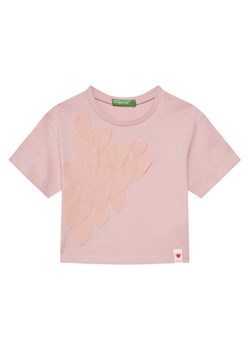 United Colors Of Benetton T-Shirt 3I1XG10IK Różowy Oversize ze sklepu MODIVO w kategorii Bluzki dziewczęce - zdjęcie 184214486