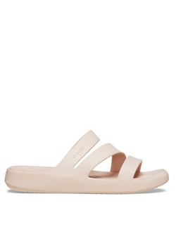 Crocs Klapki Getaway Strappy 209587 Écru ze sklepu MODIVO w kategorii Klapki damskie - zdjęcie 184214487