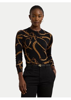 LAUREN RALPH LAUREN Bluzka 200971373001 Czarny Slim Fit ze sklepu MODIVO w kategorii Bluzki damskie - zdjęcie 184214489
