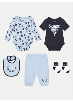 Guess Komplet dziecięcy H5RW03 KA6W0 Niebieski Regular Fit ze sklepu MODIVO w kategorii Odzież dla niemowląt - zdjęcie 184214498
