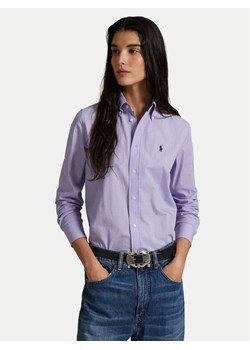 Polo Ralph Lauren Koszula 211941509003 Fioletowy Slim Fit ze sklepu MODIVO w kategorii Koszule damskie - zdjęcie 184214508