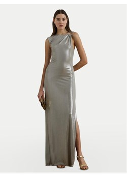 LAUREN RALPH LAUREN Sukienka wieczorowa 253970801001 Srebrny Slim Fit ze sklepu MODIVO w kategorii Sukienki - zdjęcie 184214518