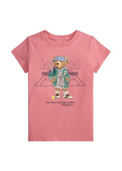 Polo Ralph Lauren T-Shirt 312971860001 Różowy Regular Fit ze sklepu MODIVO w kategorii Bluzki dziewczęce - zdjęcie 184214525