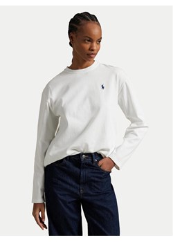 Polo Ralph Lauren Bluzka 211967105001 Biały Straight Fit ze sklepu MODIVO w kategorii Bluzki damskie - zdjęcie 184214526