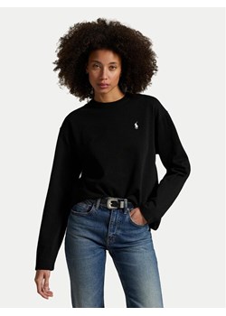 Polo Ralph Lauren Bluzka 211967105002 Czarny Straight Fit ze sklepu MODIVO w kategorii Bluzki damskie - zdjęcie 184214556