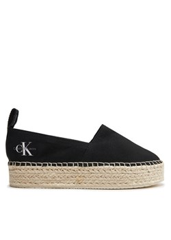 Espadryle Calvin Klein Jeans Platform Espadrille Ml Btw YW0YW01378 Czarny ze sklepu eobuwie.pl w kategorii Espadryle damskie - zdjęcie 184215468