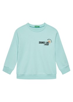 United Colors Of Benetton Bluza 3UNIC10O3 Niebieski Regular Fit ze sklepu MODIVO w kategorii Bluzy chłopięce - zdjęcie 184215779