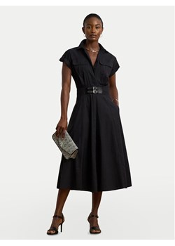 LAUREN RALPH LAUREN Sukienka koszulowa 200973594001 Czarny Regular Fit ze sklepu MODIVO w kategorii Sukienki - zdjęcie 184215807