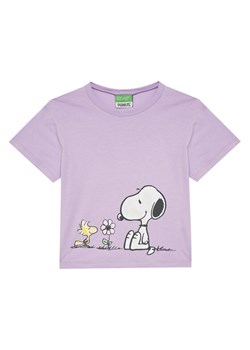 United Colors Of Benetton T-Shirt 3X1SG10I9 Fioletowy Regular Fit ze sklepu MODIVO w kategorii Bluzki dziewczęce - zdjęcie 184215816