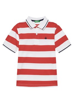 United Colors Of Benetton Polo 39QAC301T Czerwony Regular Fit ze sklepu MODIVO w kategorii T-shirty chłopięce - zdjęcie 184215818