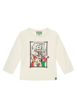 United Colors Of Benetton Bluzka 3ATNG10GP Écru Regular Fit ze sklepu MODIVO w kategorii T-shirty chłopięce - zdjęcie 184215829