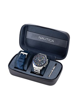 Nautica Zegarek Ocean Beach NAPOBF122 Srebrny ze sklepu MODIVO w kategorii Zegarki - zdjęcie 184215849
