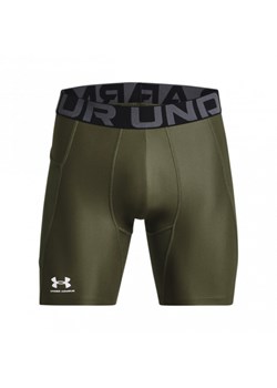 Męskie legginsy krótkie treningowe Under Armour UA HG Armour Shorts - khaki ze sklepu Sportstylestory.com w kategorii Spodenki męskie - zdjęcie 184216587