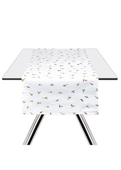 Trendy Kitchen by EXCÉLSA Bieżnik &quot;Honolulu&quot; w kolorze białym - 140 x 45 cm ze sklepu Limango Polska w kategorii Obrusy i bieżniki - zdjęcie 184217095
