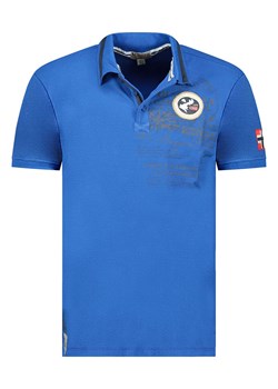 Geographical Norway Koszulka polo &quot;Karuen&quot; w kolorze niebieskim ze sklepu Limango Polska w kategorii T-shirty męskie - zdjęcie 184217877
