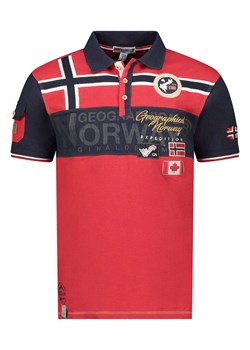 Geographical Norway Koszulka polo &quot;Karadock&quot; w kolorze czerwonym ze sklepu Limango Polska w kategorii T-shirty męskie - zdjęcie 184217929