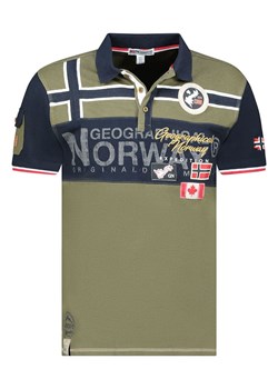 Geographical Norway Koszulka polo &quot;Karadock&quot; w kolorze khaki ze sklepu Limango Polska w kategorii T-shirty męskie - zdjęcie 184217937