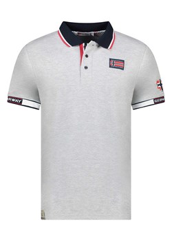 Geographical Norway Koszulka polo &quot;Kauge&quot; w kolorze szarym ze sklepu Limango Polska w kategorii T-shirty męskie - zdjęcie 184217945